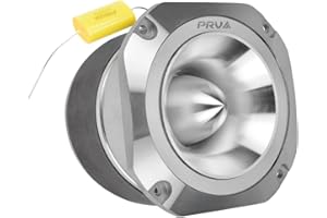 PRV AUDIO TW700Ti-CR Super Tweeter, 4" Titanium Bullet Super Tweeter 8 Ohm Chrome, 1.5" VC Pro Audio High Frequency Driver, 107dB 240 Watts, Built-in Polyester Capacitor (Single)