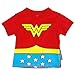 DC Comics Wonder Woman Toddler Costume Red Caped T-Shirt (3T, Medium)