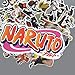 Homyu Stickers Naruto Anime Decals 63-Pcs for Laptops Cars Motorcycle Portable Luggages Ipad Waterproof Sunlight-Proof