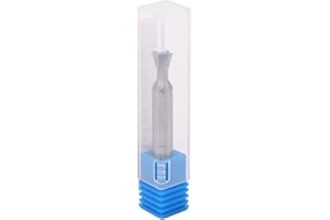 Dovetail Cutter Carbide 6mm Shank Diameter 4 Flutes 50mm Length Woodworking Router for Precision Machining (75°)