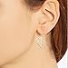 Humble Chic Women's Leaf Earrings Silver-Tone Lightweight Delicate Cutout Drops, Silver-Tone