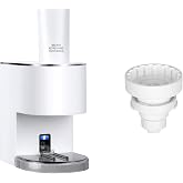 1 Set White Automatic Toothpaste Dispenser + 1 White Toothpaste Nozzle Replacement