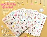 6 Sheets Decorative Scrapbooking Craft Sticker, Marrywindix Tech Diary Album Sticker Adhesive