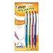 BIC Atlantis Ballpoint Retractable Pen, Assorted Ink, Medium, 1mm, 4/Pack