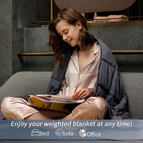 Smart Queen Weighted Blanket King Size Bed (25 lbs, 80"x 87") Heavy