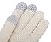 Simplicity Women Winter Gloves Knit Touchscreen Gloves, Vanilla