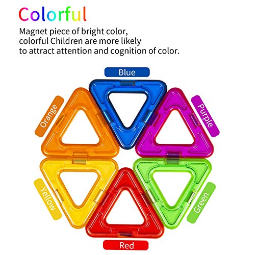 image for HENSUN Magnetic Blocks Building Set for Kids, Magnetic Tiles Education