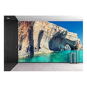 Old Hand-Carved Wooden Pattern on The Door with Forged Crank - Removable Wall Mural | Self-Adhesive Large Wallpaper - 66x96 inches