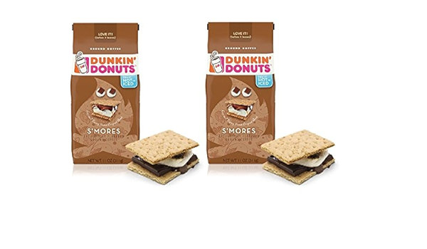 Amazon Com Dunkin Donuts S Mores Ground Coffee 11 Oz 2 Pack Grocery Gourmet Food