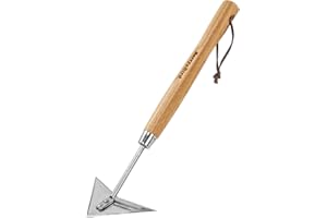 Berry&Bird Triangle Hoe, Short Handle Winged Weeder Hoe