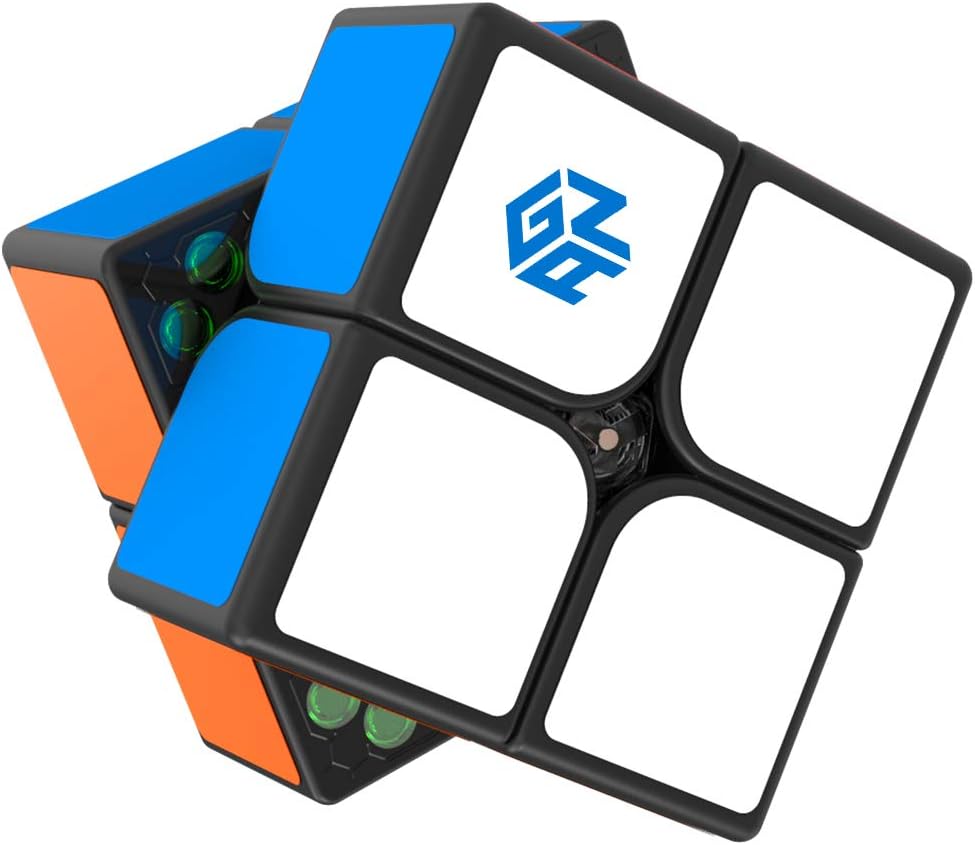 GAN 251M, 2x2 Speed Cube Stickered Mini Cube Gans251 Lite