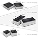 HOMFA Closet Drawer Organizer Foldable Fabric Cloth Storage Cubes Basket for Underwear, Bras, Socks, 6 Pack Stripe