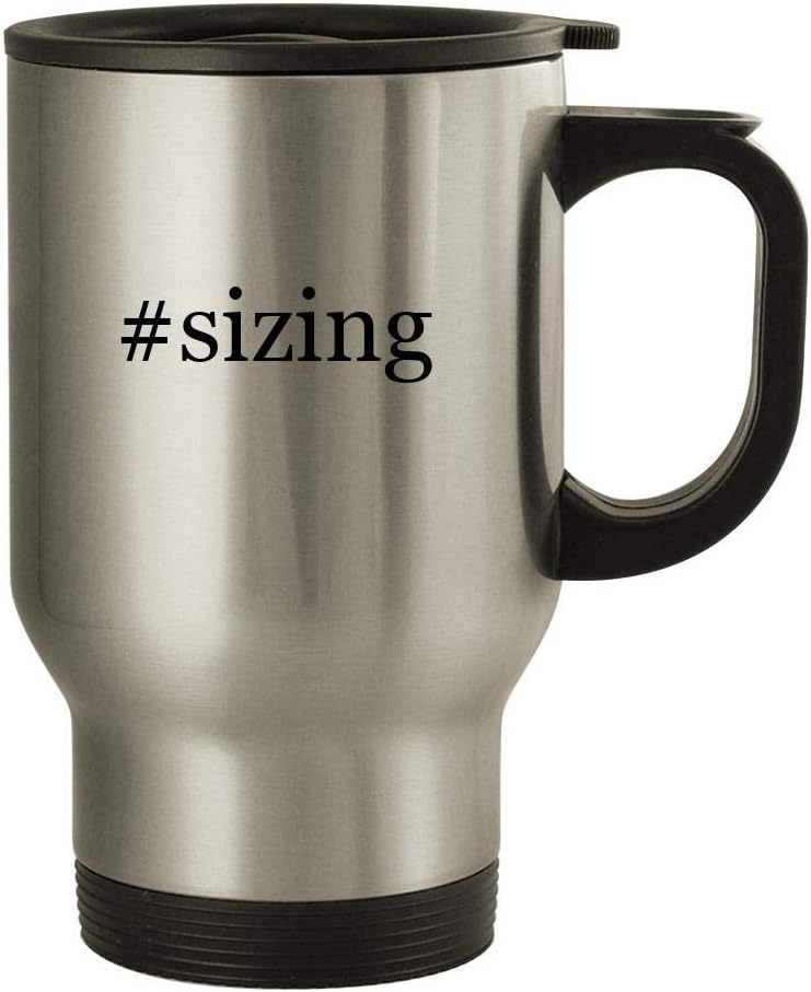 #sizing - 14oz Stainless Steel Travel, Silver