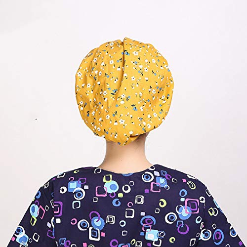 YUENA CARE Women Surgical Scrub Caps Bouffant Medical Doctor Cap Hospital Surgery Hat #3