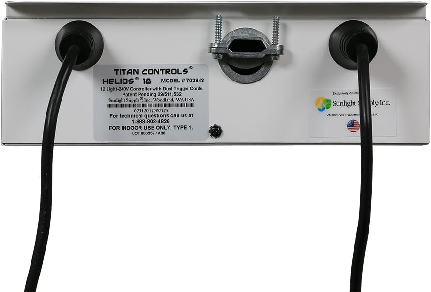 Titan Controls HGC702843 Professional Series Helios 18 - 12 Light 240 Volt Controller With Dual Trigger Cords, 240 Volt White : Garden & Outdoor
