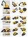 U DREAM Construction Vehicles for Kids Toys, 5 Assorted Mini Diecast Trucks Excavator Loader Bulldozer Dump Cement Mixer, Tiny Toys for Toddlers Boys and Girls, Construction Cake Topper Party Favors