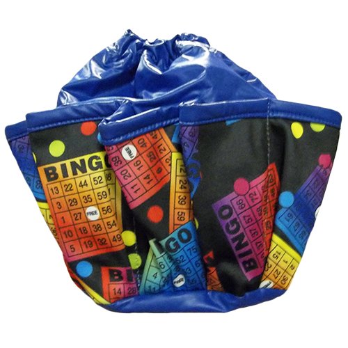 Colorful Bingo 10pocket Dauber Bag Vinyl Blue Bingo