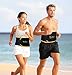 iTaoBest Waist Trimmer Belt Adjustable Weight Loss Wrap Support Workout Belly Fat Burner for Women & Men Black+Yellow