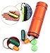 PPFISH Air-Tight EDC Accessory Case, Waterproof Pill Fob Capsule/Match Case Pill Holder Case, Outdoor Survival Storage Container Dry Box (Pack of 3)