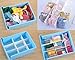 ESTAY DIY Plastic Drawer Dividers 8 Pcs Dresser Kitchen Office Drawer Organizer Accessories Underwear Tools Utensil Plastic Storage (White)