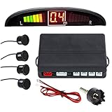 New 4 Parking Sensors LED Display Car Reverse Backup Radar System
