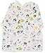 Pikababy Long Sleeved Bib | Easy-Wear & Take-off Bibs with Pocket | Washable Easy-Clean Bibs | Waterproof Baby Bibs | Stain & Odor Resistant Smock | Baby Boy Girl | 6-24 Months (Birthday)