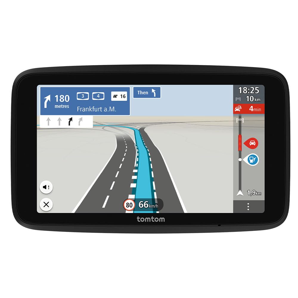 TomTom GPS Coche GO Classic 2nd (6", información de tráfico y Alerta de radares, actualizacion de mapas de Europa Mediante Wi-Fi, indicación de carriles en Movimiento y Soporte Reversible Integrado)