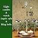 Spinning Angels Tealight Candle Spinner with Bell Chimes - Swedish Scandinavian Style Design - Measures 8