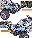 SIMREX A240 RC Cars High Speed 20KM/H Scale RTR Remote Control Brushed Monster Truck Off Road Car Big Foot RC 2WD Electric Power Buggy W/2.4G Challenger Blue