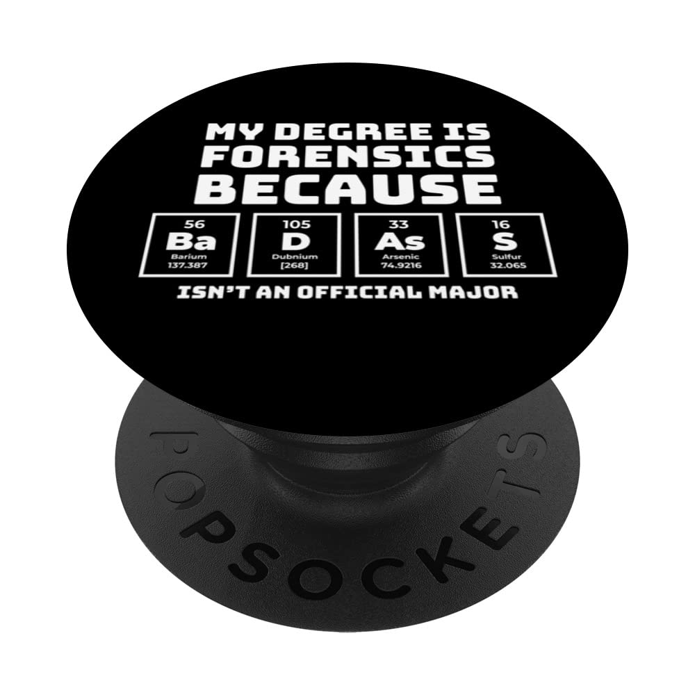 Forensic Science Crime Scene Periodic Table Criminology Gift PopSockets Swappable PopGrip