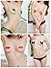 GEOOT Nipple pasties Cover Satin Pasties Disposable Adhesive(12 Pairs) Black