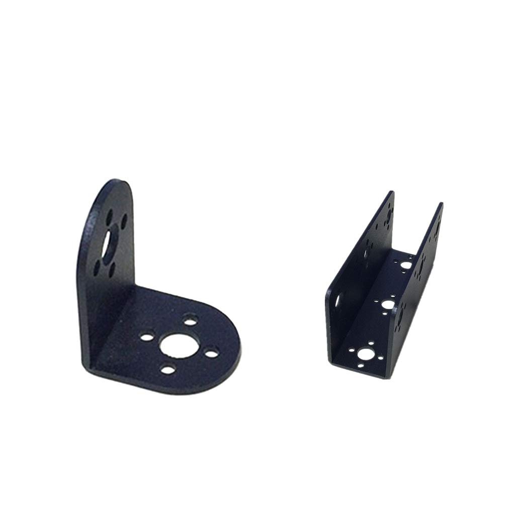 Brackets Joining Plates Servo 2pcs Black Metal U Shaped Beam Bracket For Robot Arm Humanoid Robot 108growthpartners Sg