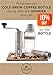 EZE Homegoods Hand Coffee Mill Grinder with Conical Ceramic Burr | Consistent Grind Every Time, Professional Grade, Stainless Steel, Lightweight and Portable, Heavy Duty Extra Long Hand Crank