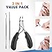 Toenail Clippers for Thick Nails - iMethod Surgical Grade Stainless Steel Ingrown Toenail Tool Set with Nail Nippers, Nail Lifter and Toenail File, Perfect for Everyone, Especially for Seniors
