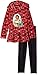 Disney Girls' Little 2 Piece Elena of Avalor Fleece Hoodie with Applique and Pant, red, 6
