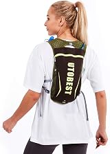 UTOBEST 5L Running Vest Hydration Pack 1.5L Bladder Adjustable Reflective view 9