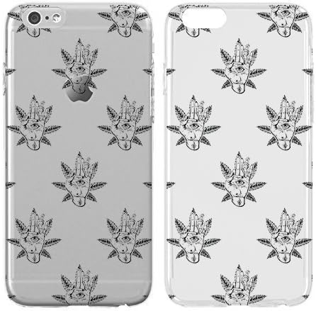Compatible for iPhone X - Cream Cookies - Ultra Slim Hard Plastic Cover Case - Weed - Illuminati - Hand - Weeds - Fun - Funny - Cute