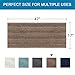 H.VERSAILTEX Bath Rugs for Bathroom Non Slip Bath Mats Extra Thick Chenille Striped Bath Rug Runners 47