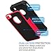 Tekcoo Compatible for iPhone 5S Case/iPhone SE Case/iPhone 5 Case, [Tmajor Series] [Red/Black] Shock Absorbing Hybrid Defender Rugged Cover Skin Shell Hard Plastic Outer & Rubber Silicone Inner