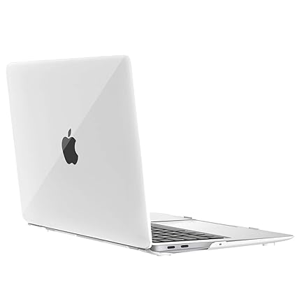 MoKo Hülle für MacBook Air 13 Zoll 2018 Modell A1923, Dünn PC Harte Schale Matte Schutzhülle - Weiß