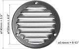 EUROPLAST Galvanised Round Air Vent Grille Cover Ø100mm 4in with Insect Mesh view 2