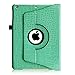 Fintie Rotating Case for iPad Mini 3/2 / 1-360 Degree Rotating Smart Stand Protective Cover with Auto Sleep/Wake for iPad Mini 1 / iPad Mini 2 / iPad Mini 3, Crocodile Turquoise