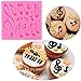 Sakolla (Set of 2) Music Note Fondant Silicone Molds,Music Note Lace Mat,Cake Decorating Tool Candy Mold Baking Tool Cupcake Topper Decoration