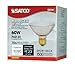 Satco S2236 60 Watt (75 Watt) 1090 Lumens PAR30 Short Neck Halogen Narrow Spot 9 Degrees Clear Light Bulb, Dimmable