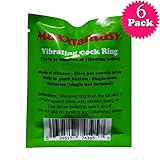 Super Strechy Jelly Vibrating Ring by MaxxFantasy -- provide a variety of sensations (Pack of 6)