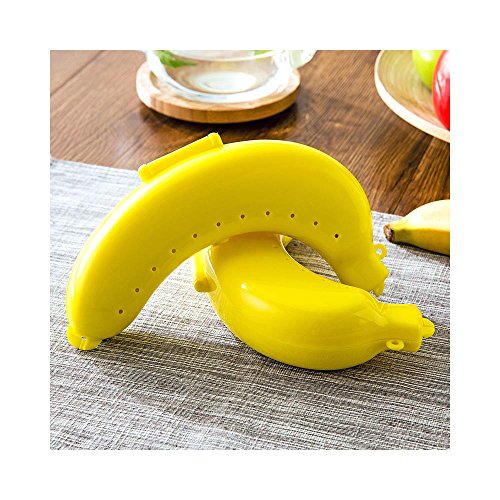 Banana Protector, Cute Banana Storage Box, Perfect for Freshness Preservation, Vents on Side [Yellow]