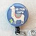 No Prob Llama Retractable Name Badge Holder, Cute LLAMA Badge Reel, Pediatric Badge Holder, Teacher ID Badge Reel, Nurse Badge ID Holder