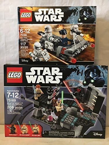 LEGO Star Wars Duel on Naboo &amp; LEGO Star Wars First Order Transport Speeder Battle Pack