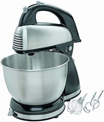 New! Hamilton Beach - 6-speed Classic Hand/stand Mixer - Stainless-steel/black Small Kitchen Appliances
