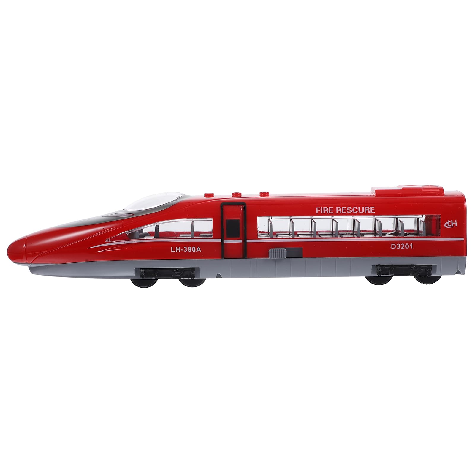 Tomaibaby Simulated High-Speed Rail Train Model Toys with Inertia Train Plastic Model Toy High Pull Back Toys